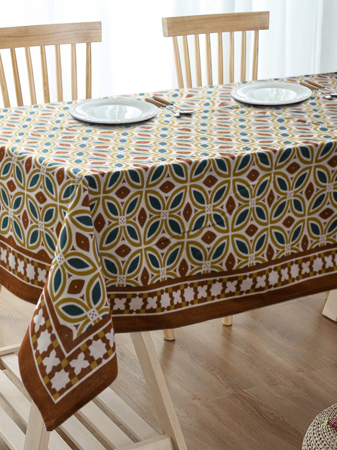 Blanc9 Kaliyara 6/8 Seater Cotton Tablecloth