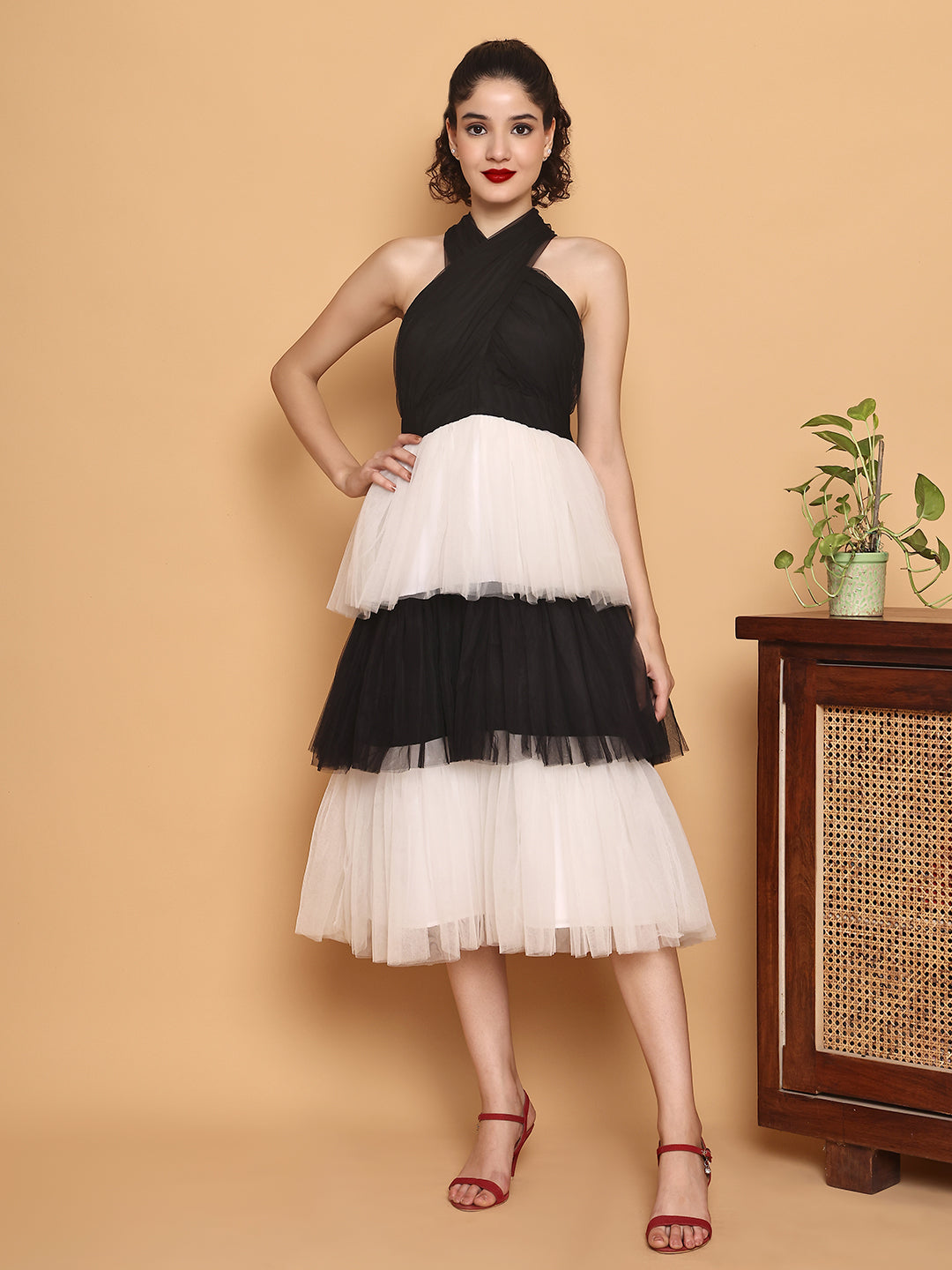 Black & White Tulle dress