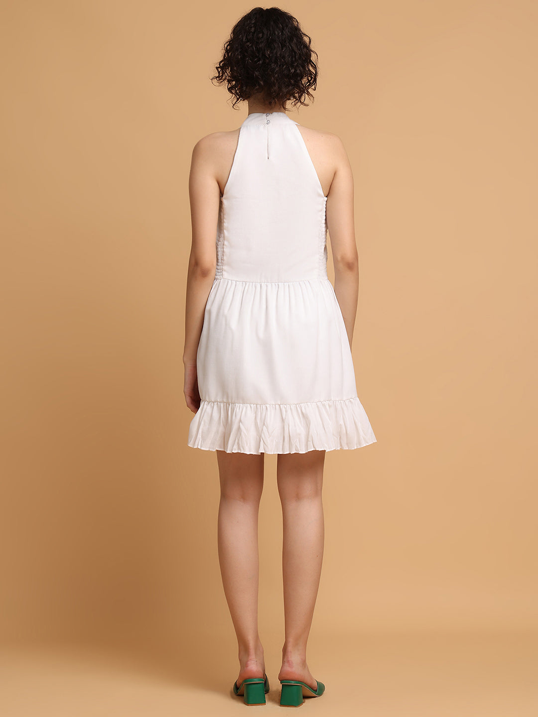White Dress With Lace Detail
