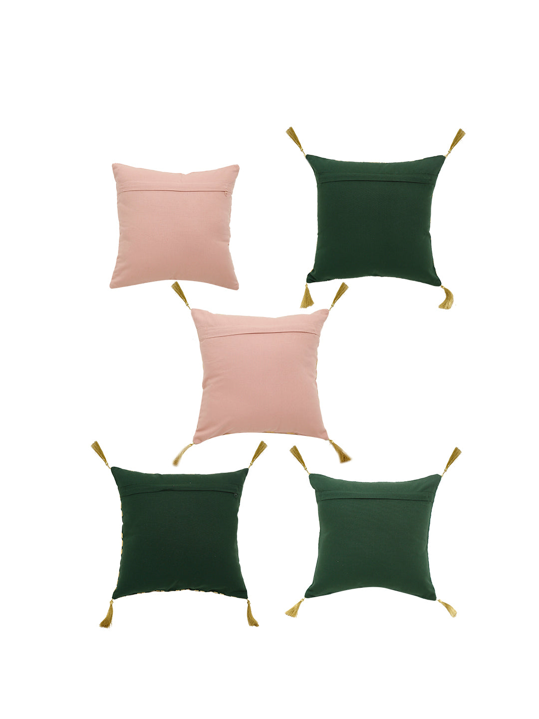 Set of 5  Gleaming Garden 40x40 CM Cushion Cover