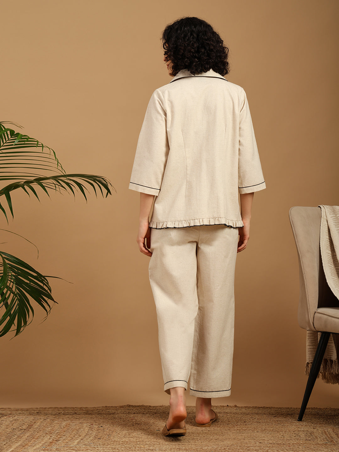 Beige Classic Nightwear