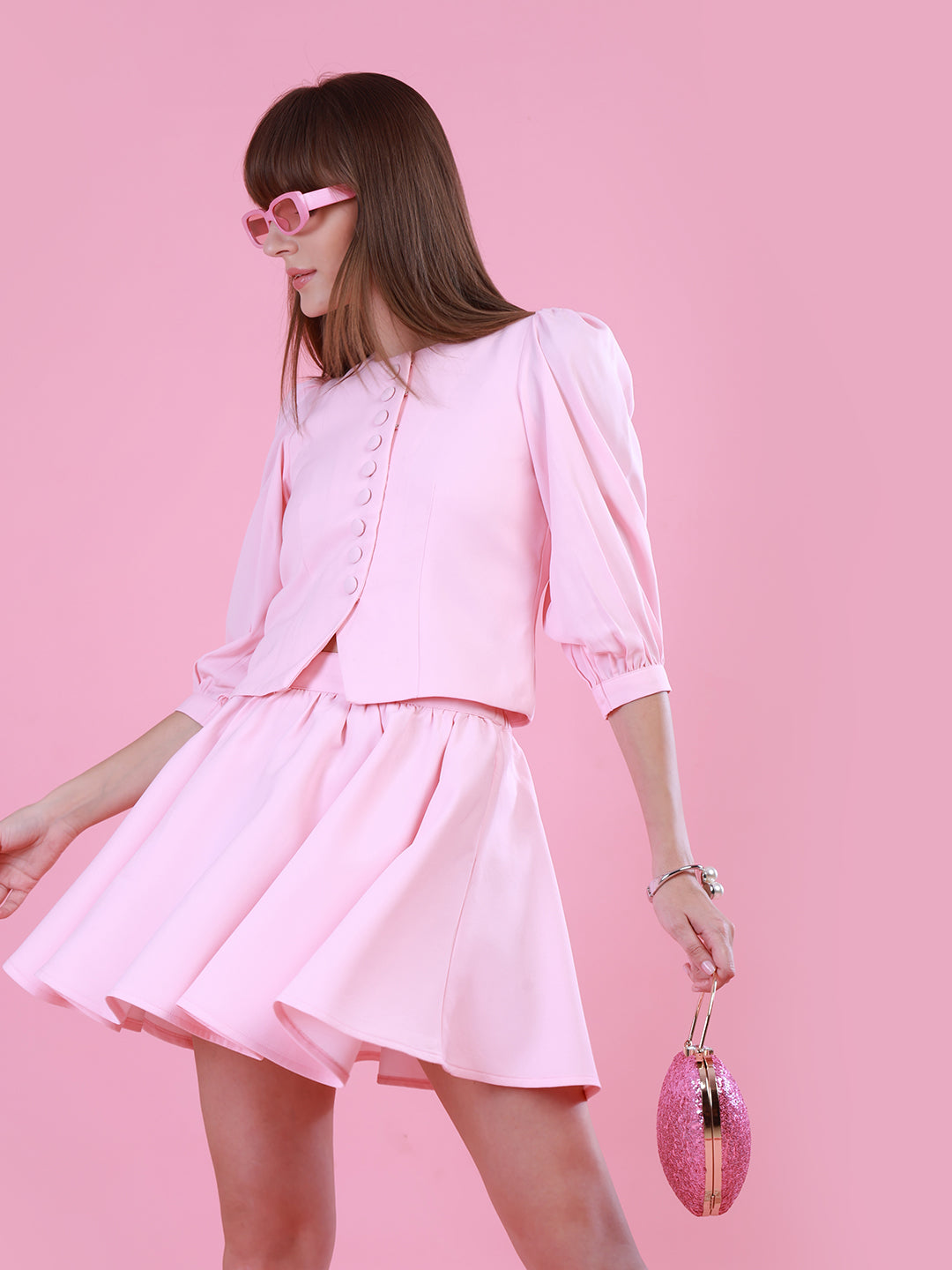 Rose Soiree Skirt Set for Women