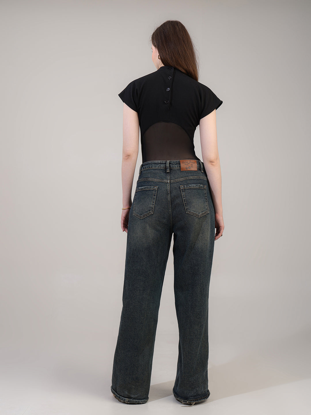Black Party Ready Bodysuit Top