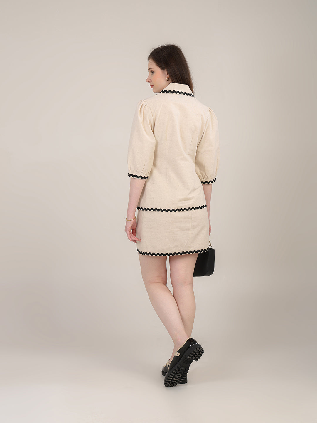 Contrast lace Skirt Set