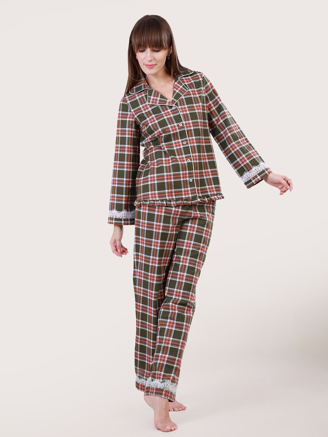 Frosted Forest Pyjama Set for Women