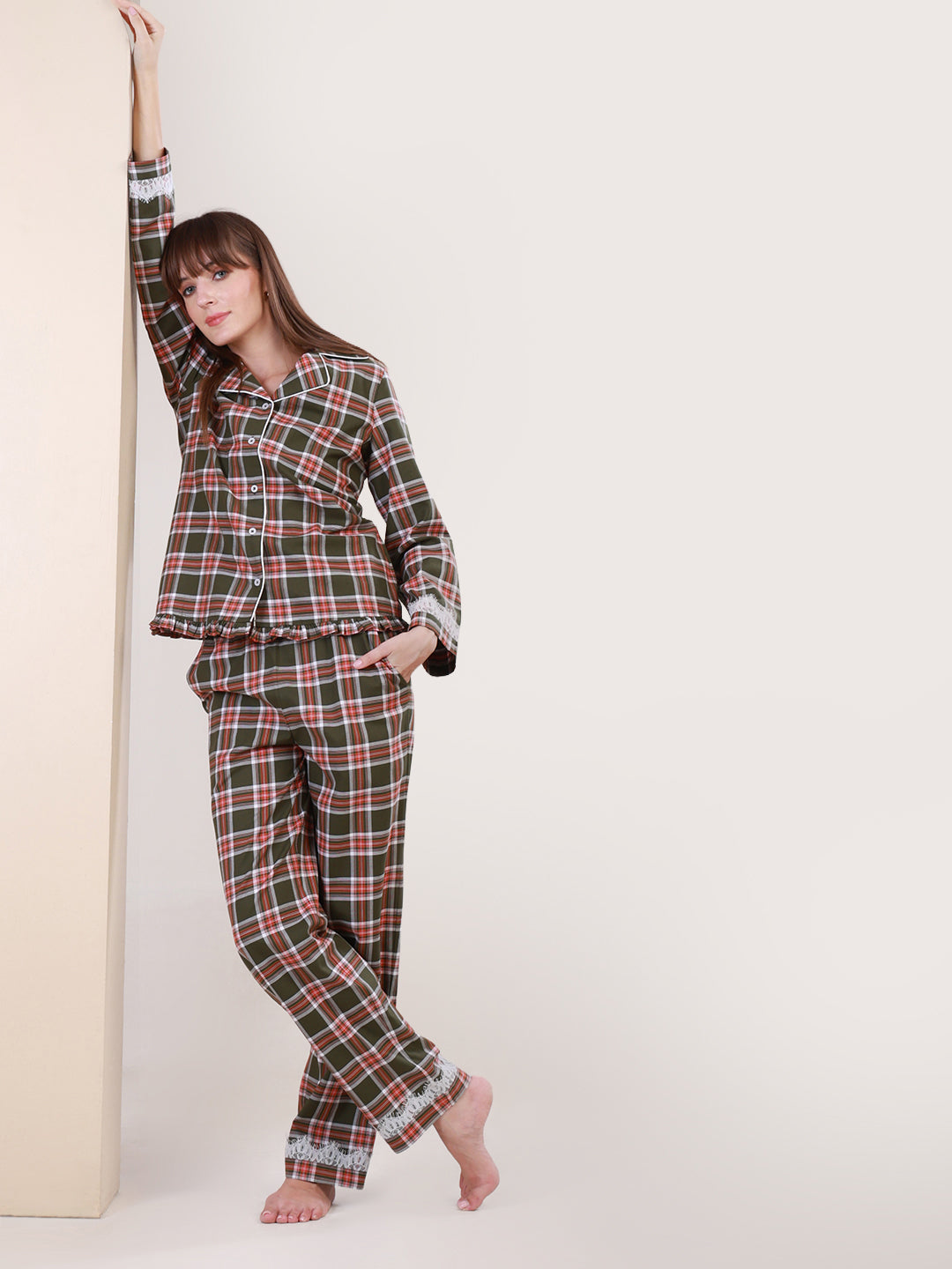 Frosted Forest Pyjama Set for Women