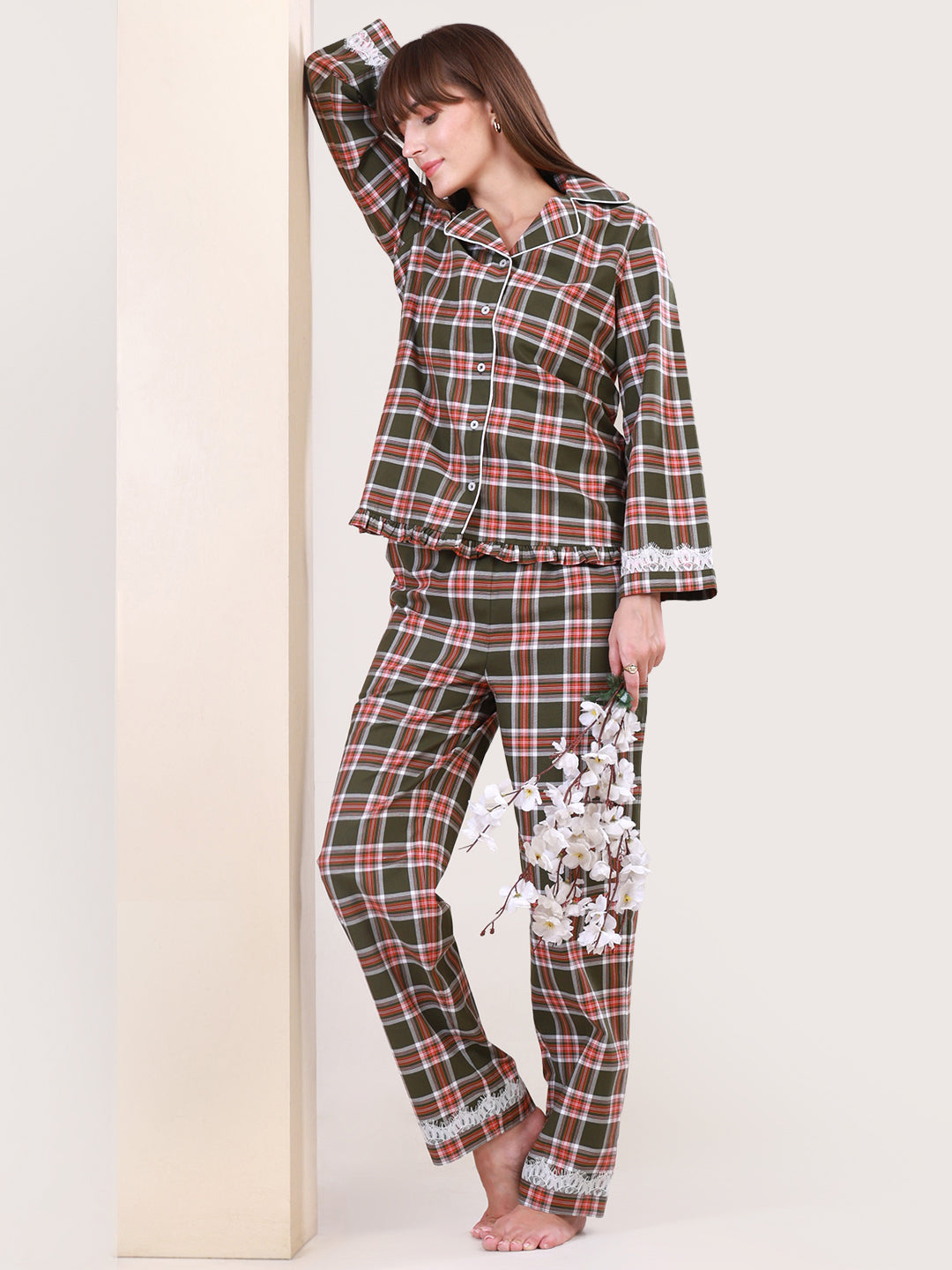 Frosted Forest Pyjama Set for Women