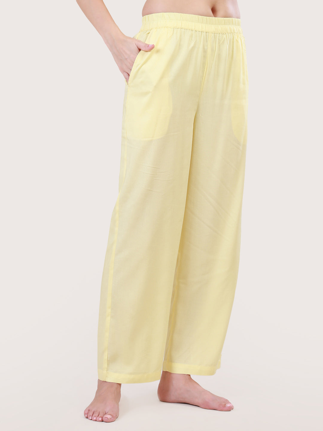 Lemon Yellow Floral Pyjama Set