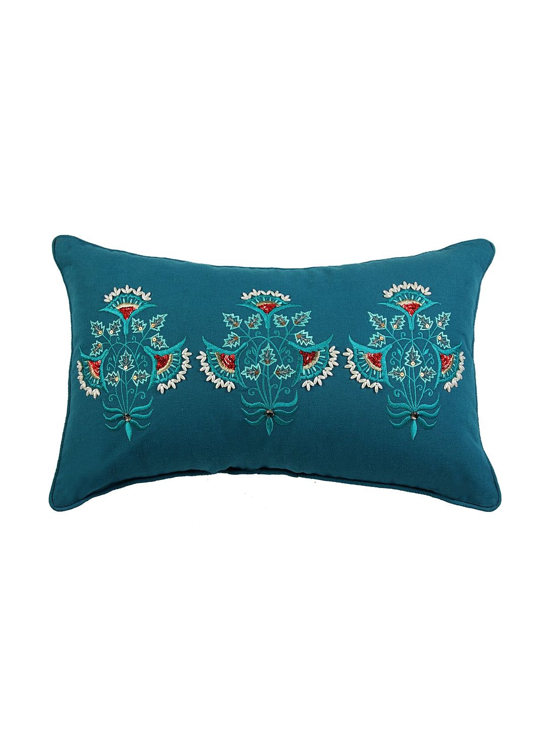 Contemporary Damask Cushion Cover with Filler 30x50cm