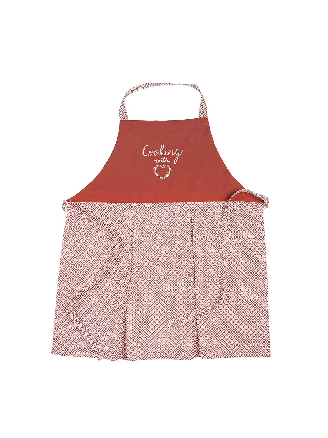 Blanc9 Cooking With Love Embroidered Apron