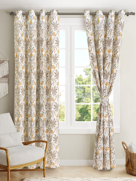 Alisa 7ft. Set of 2 Printed Curtains