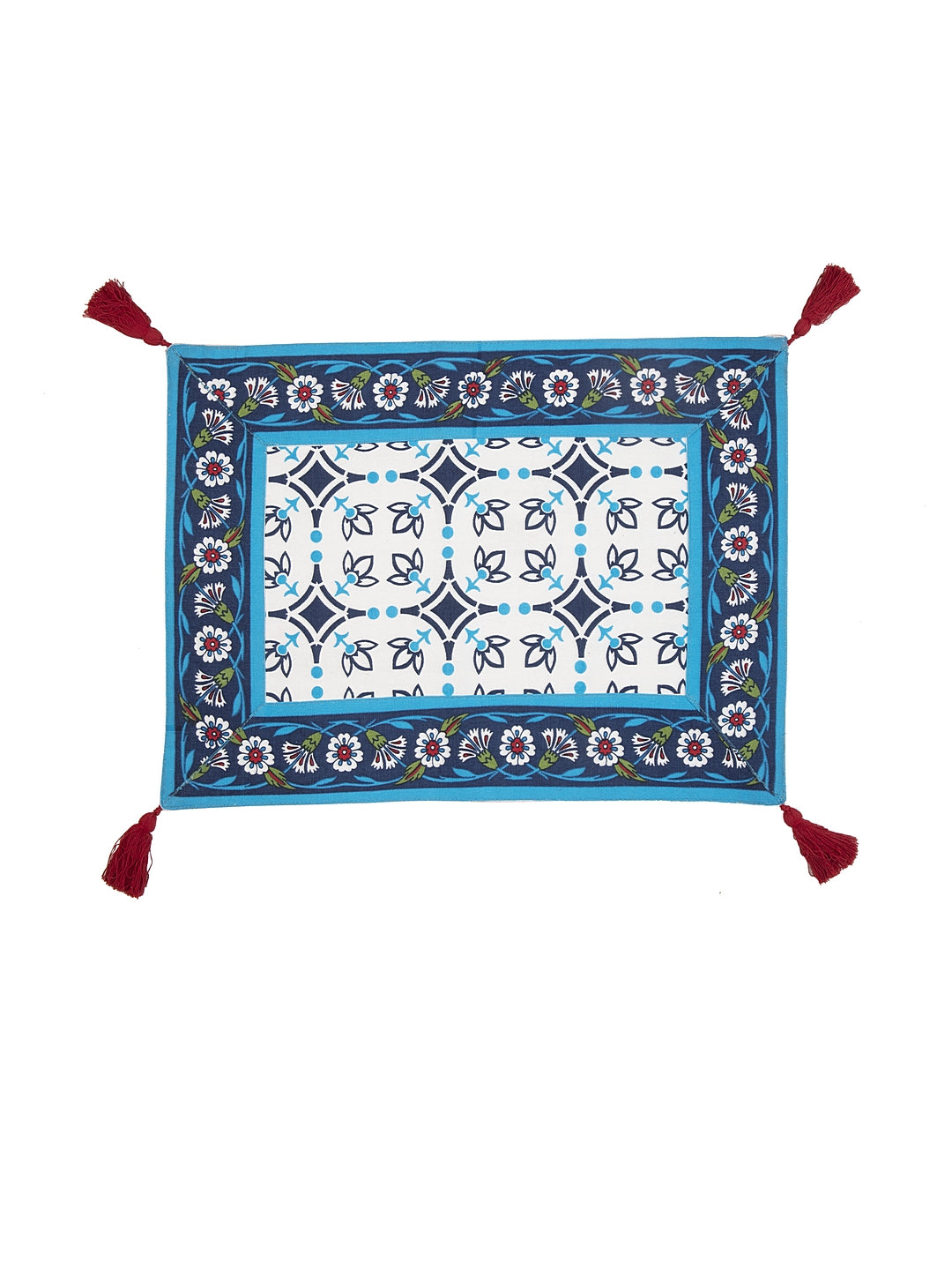 Blanc9 Set of 6 Sacred Weave Printed Placemats