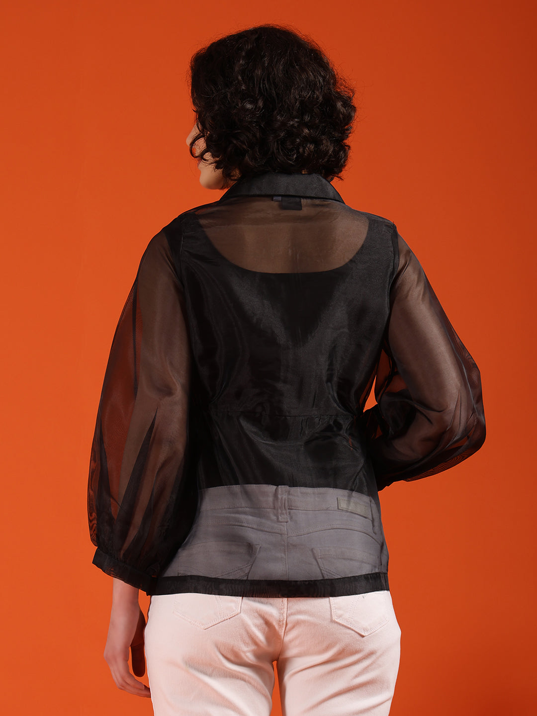 Sheer Jacket Top