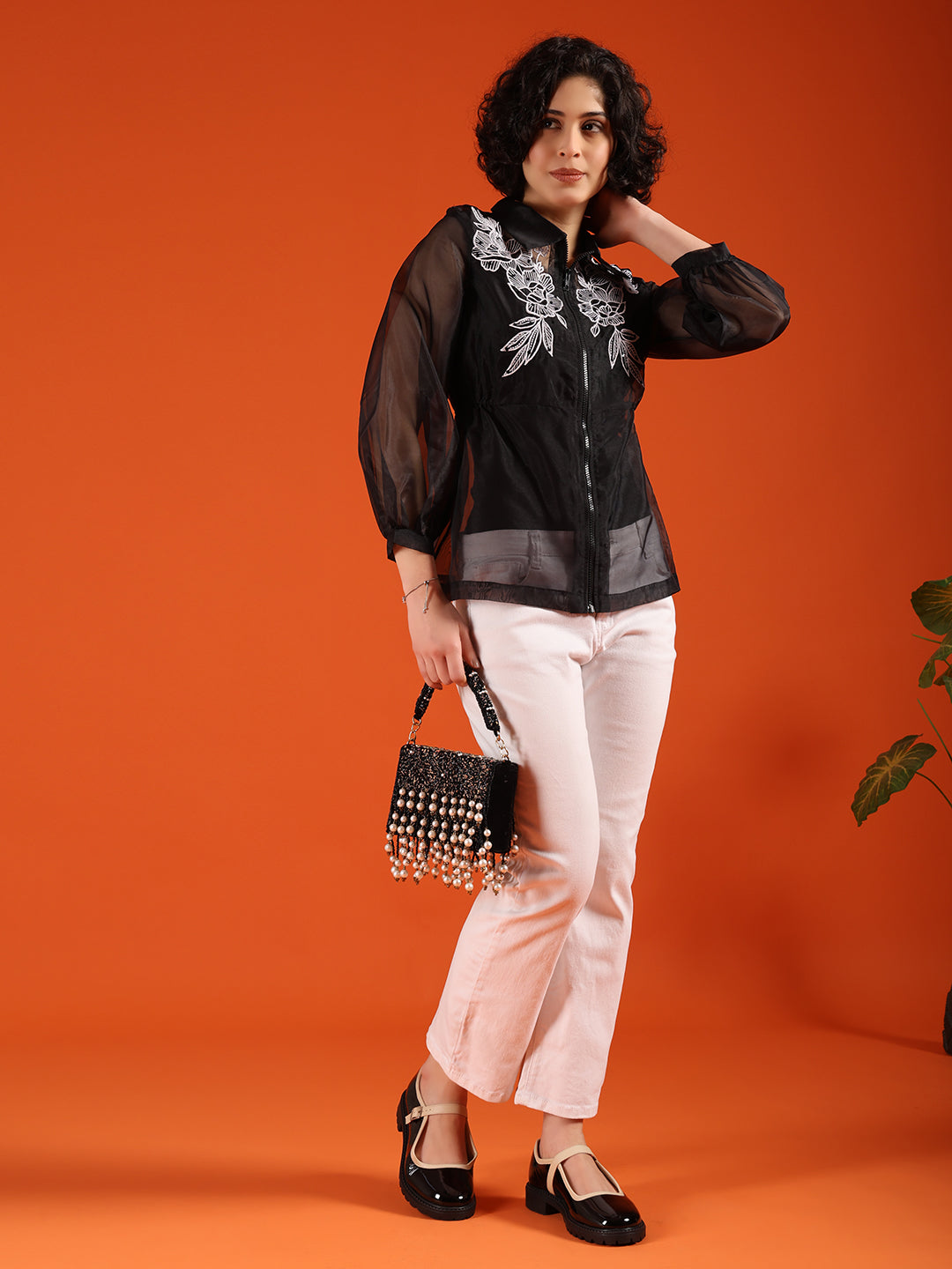 Sheer Jacket Top