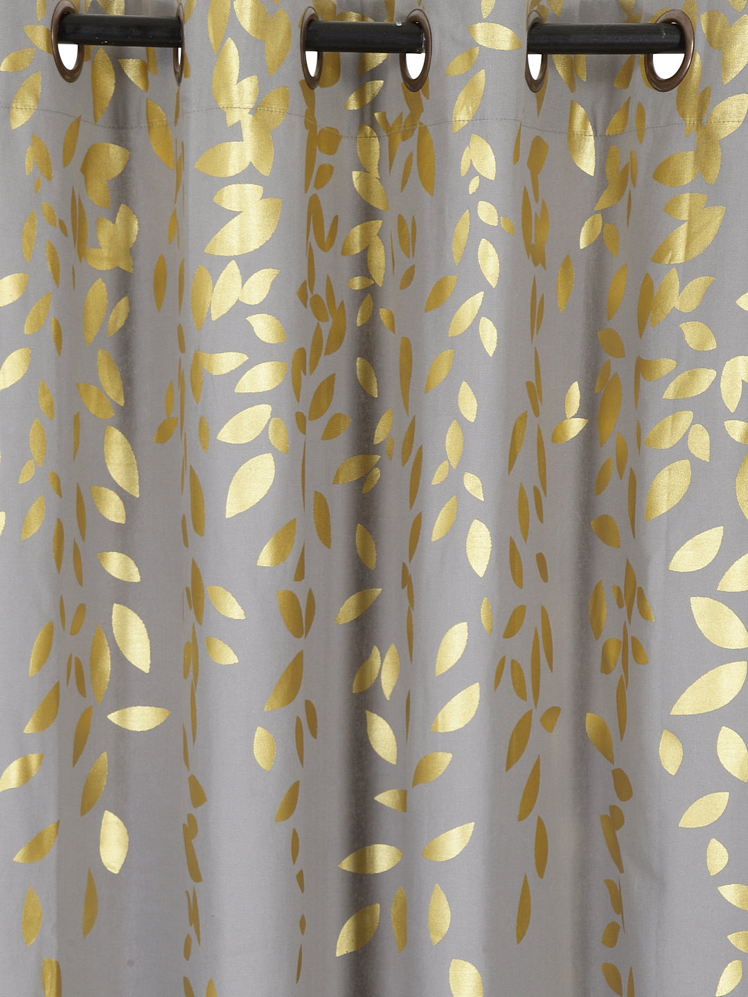 Blanc9 Set of 2 Long Door Gold Leaf Curtain