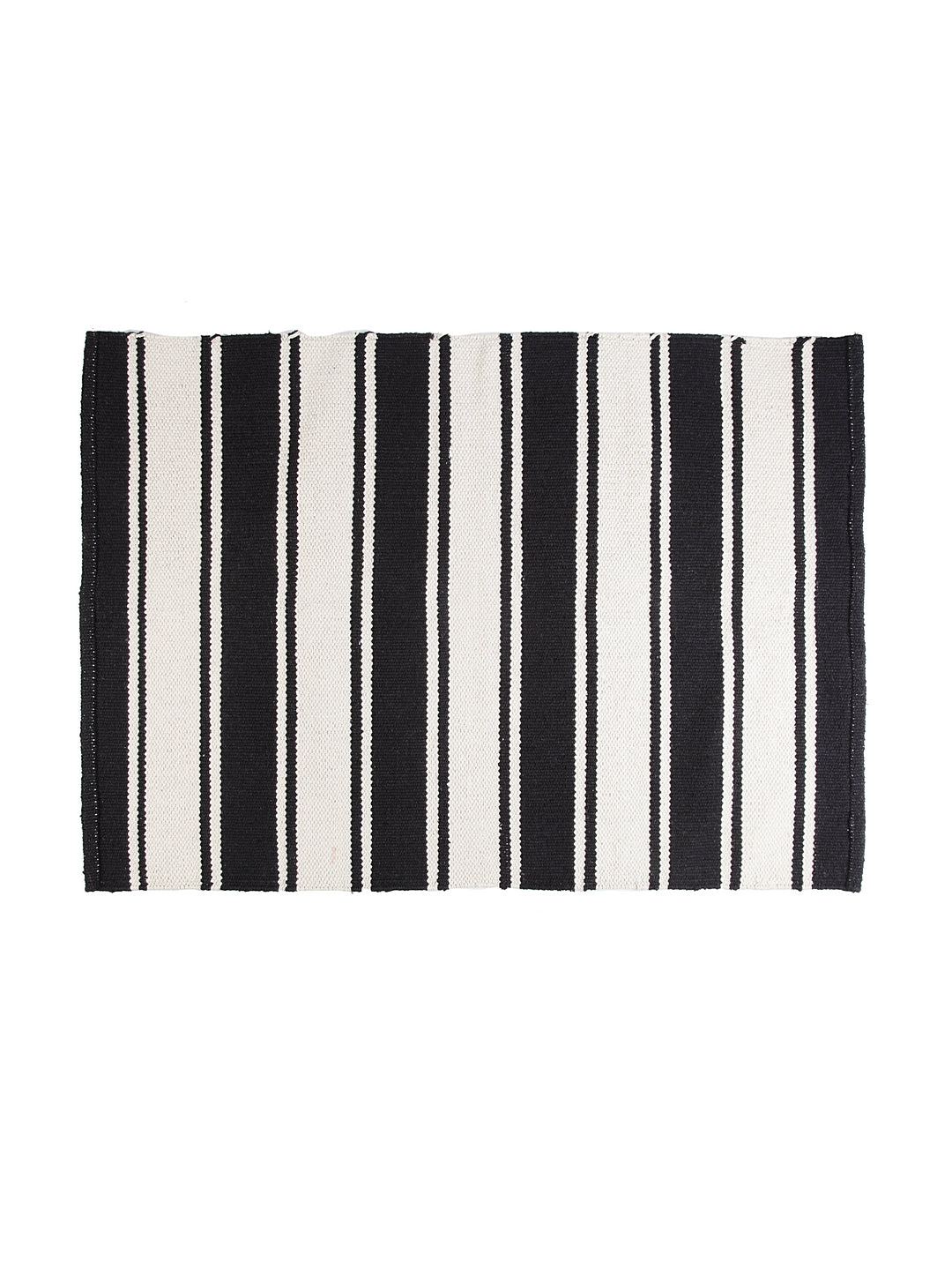 Blanc9 Woven Striped Rug