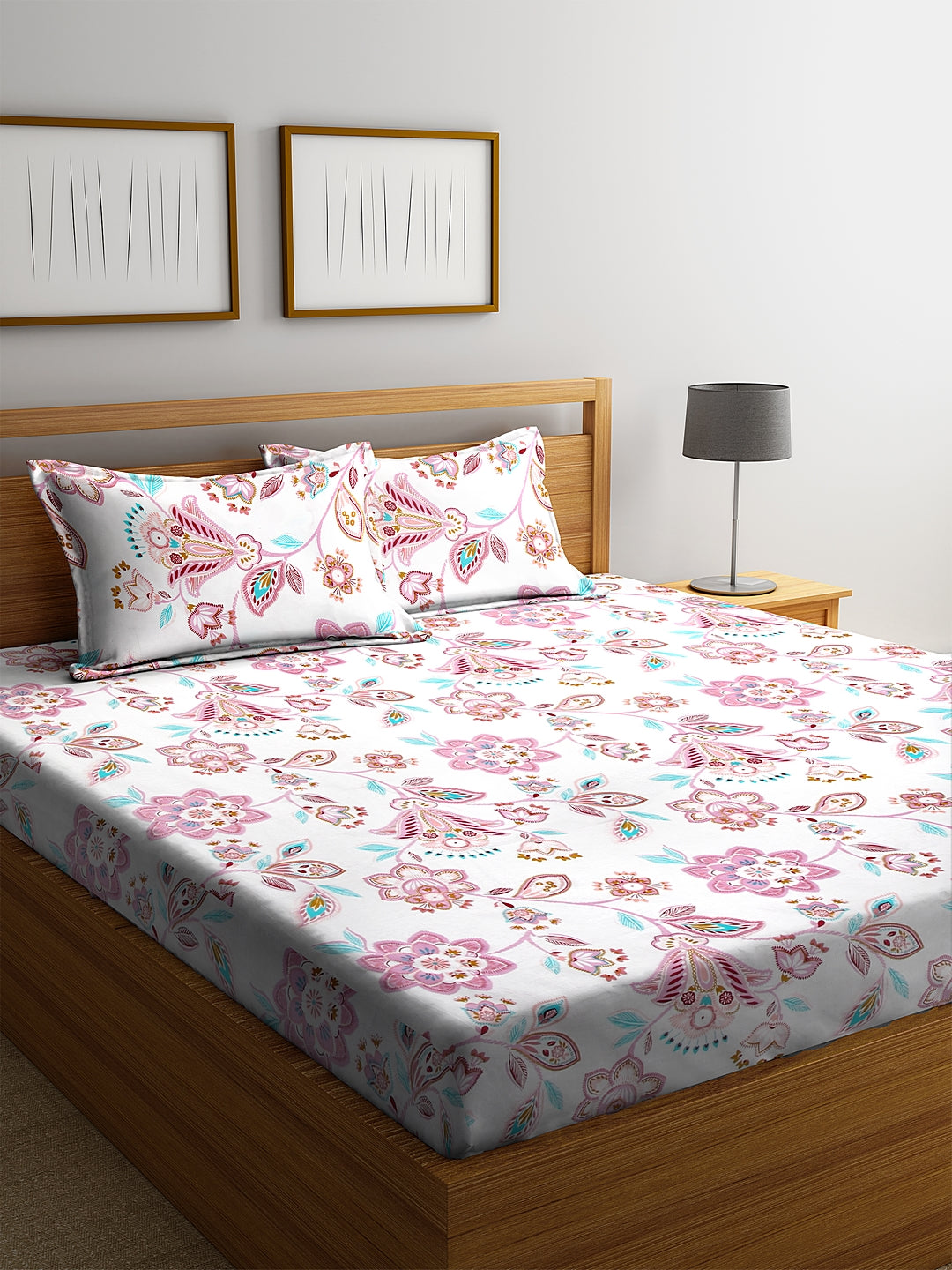 Blanc9 Gulfaam Bedsheet with Pillow Cases
