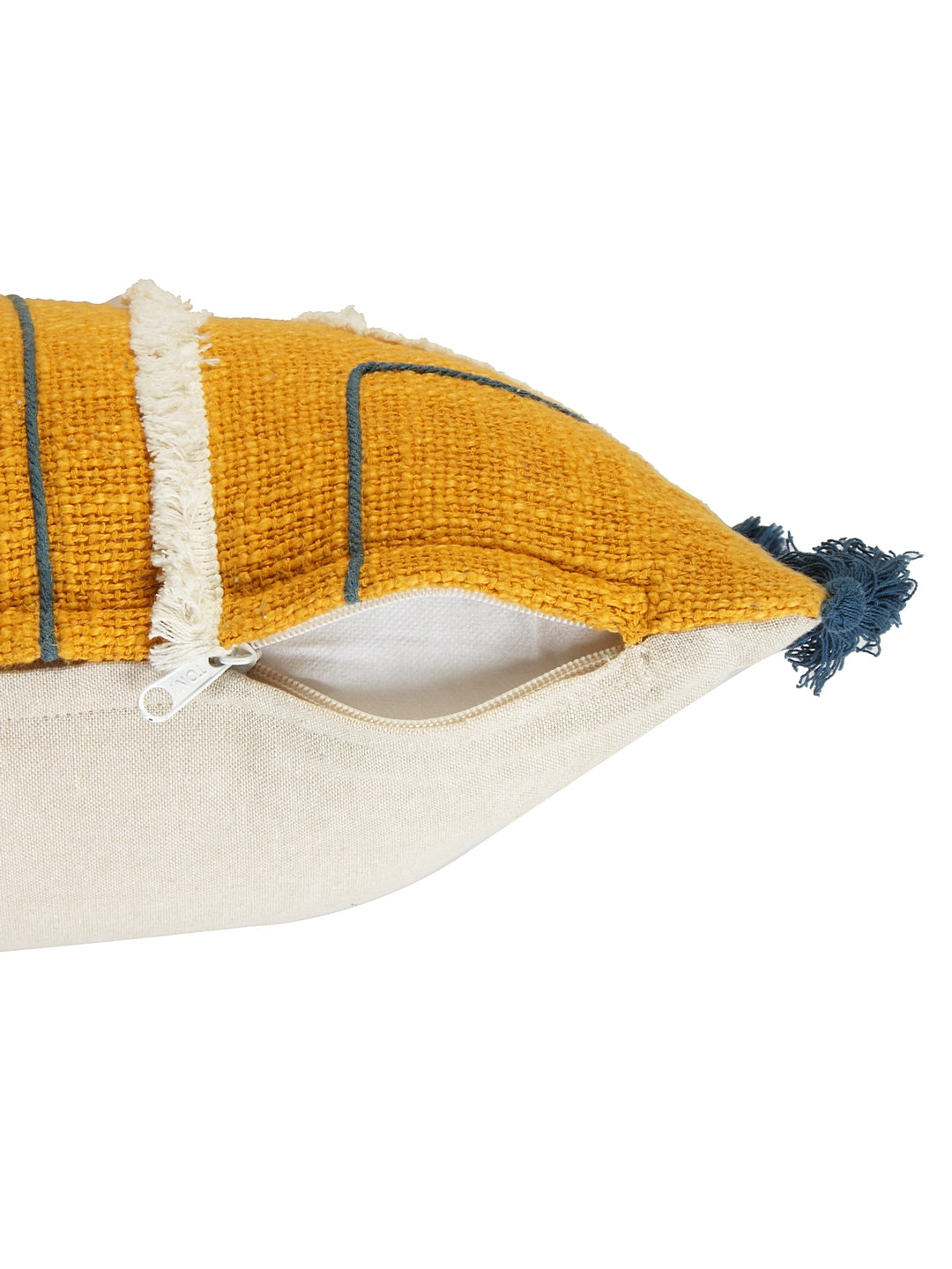 Acies Ochre Cushion Cover with Filler 30x50cm Blanc9