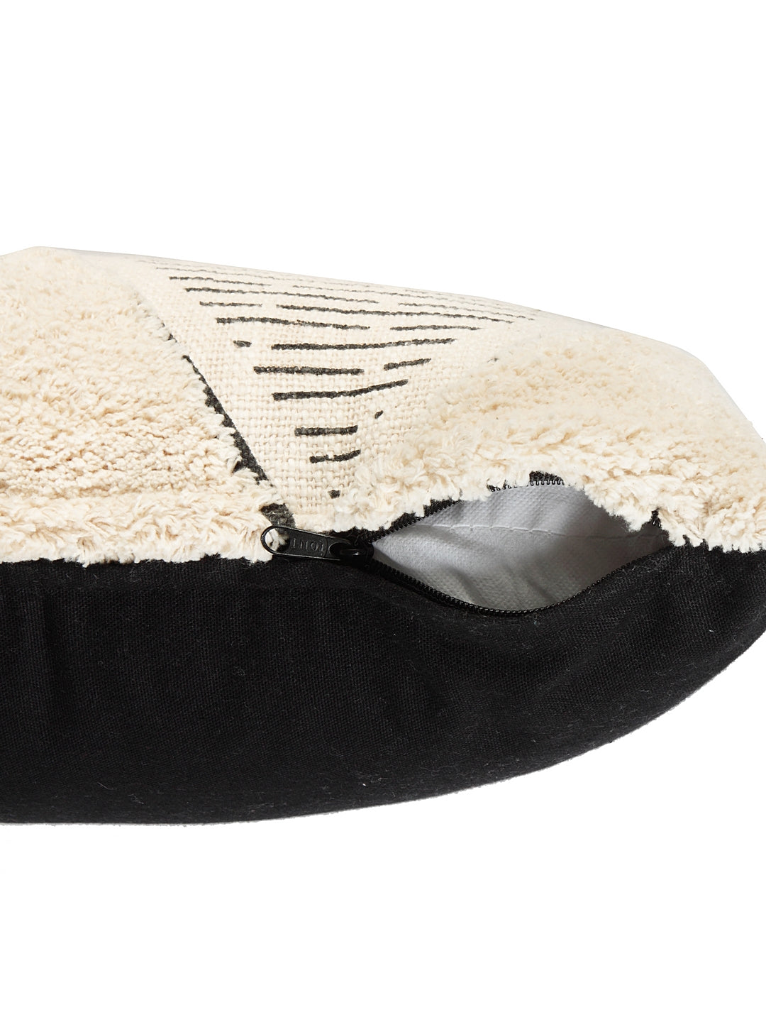 Black Diamond Tufted Cushion Cover with Filler 30x50cm