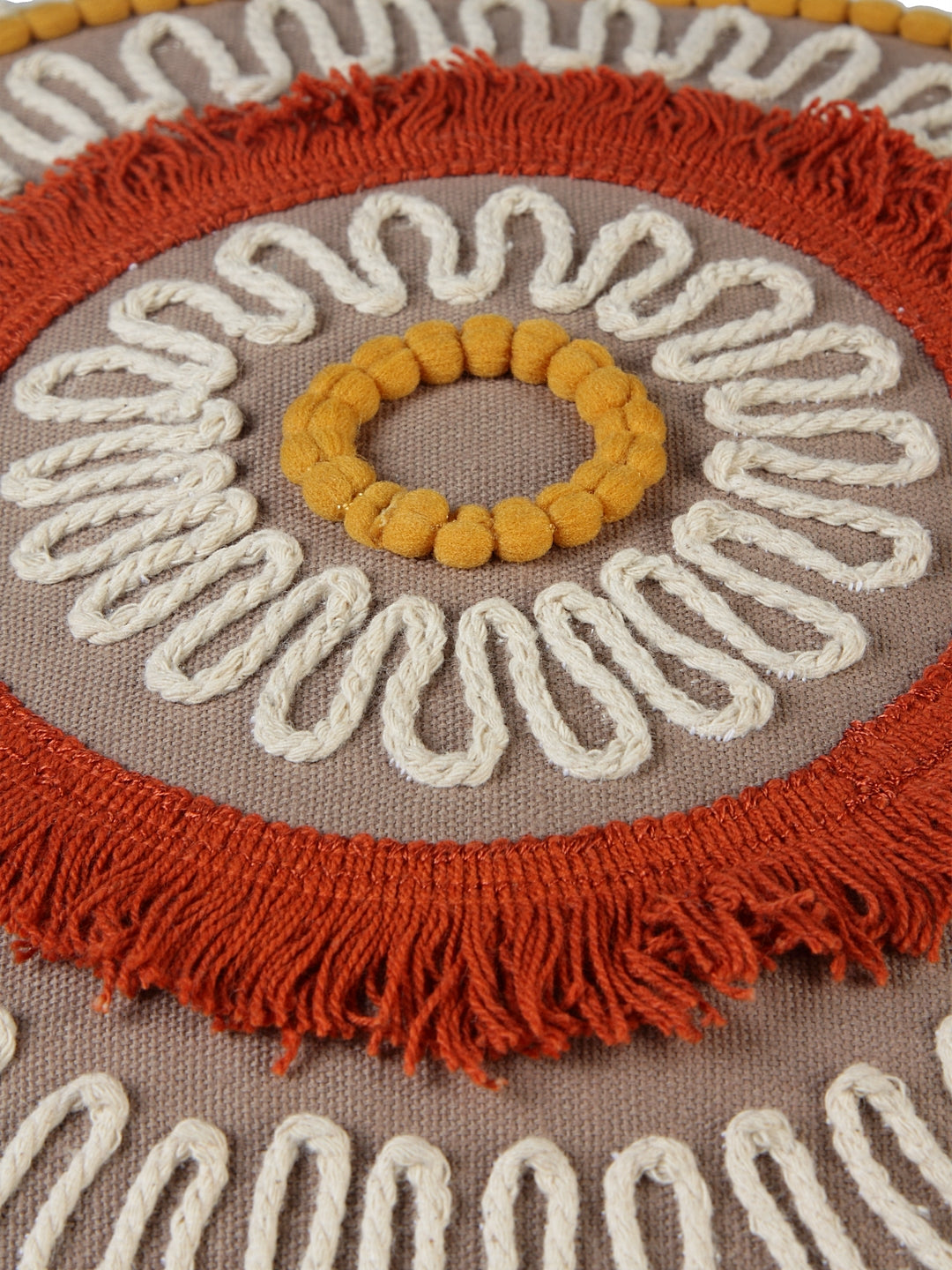 Medallion Fringe Lace Cushion Cover