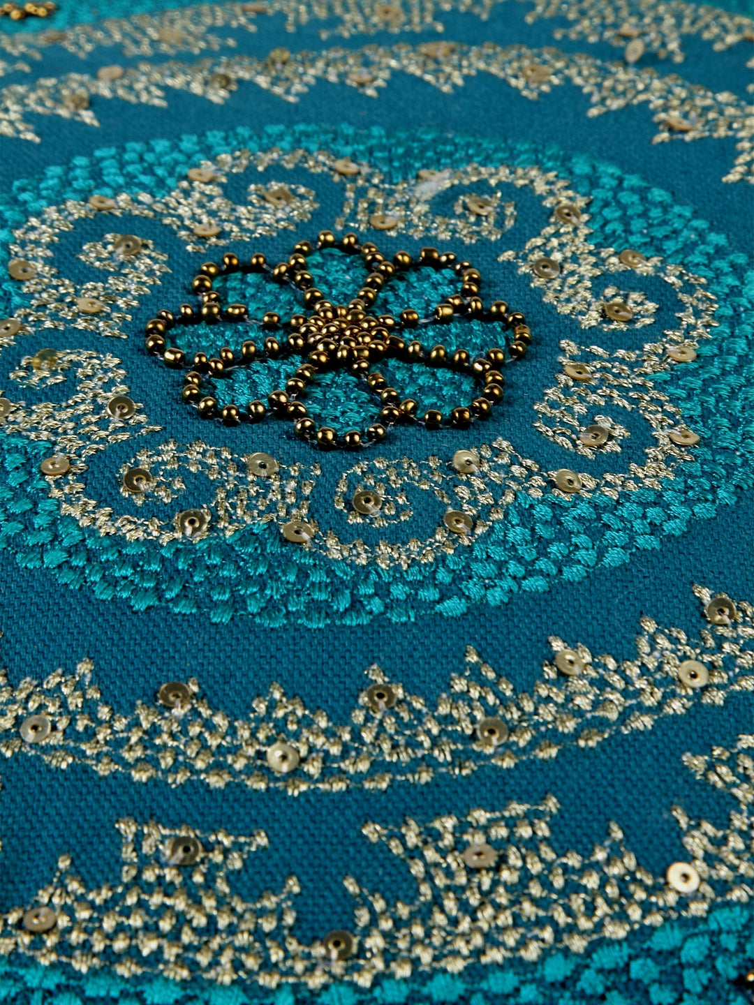 Sun Suzani Embroidered Cushion Cover
