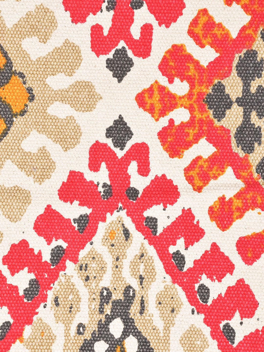 Blanc9 Rajwada Multicoloured Printed Cotton 4'x5.5' Carpet