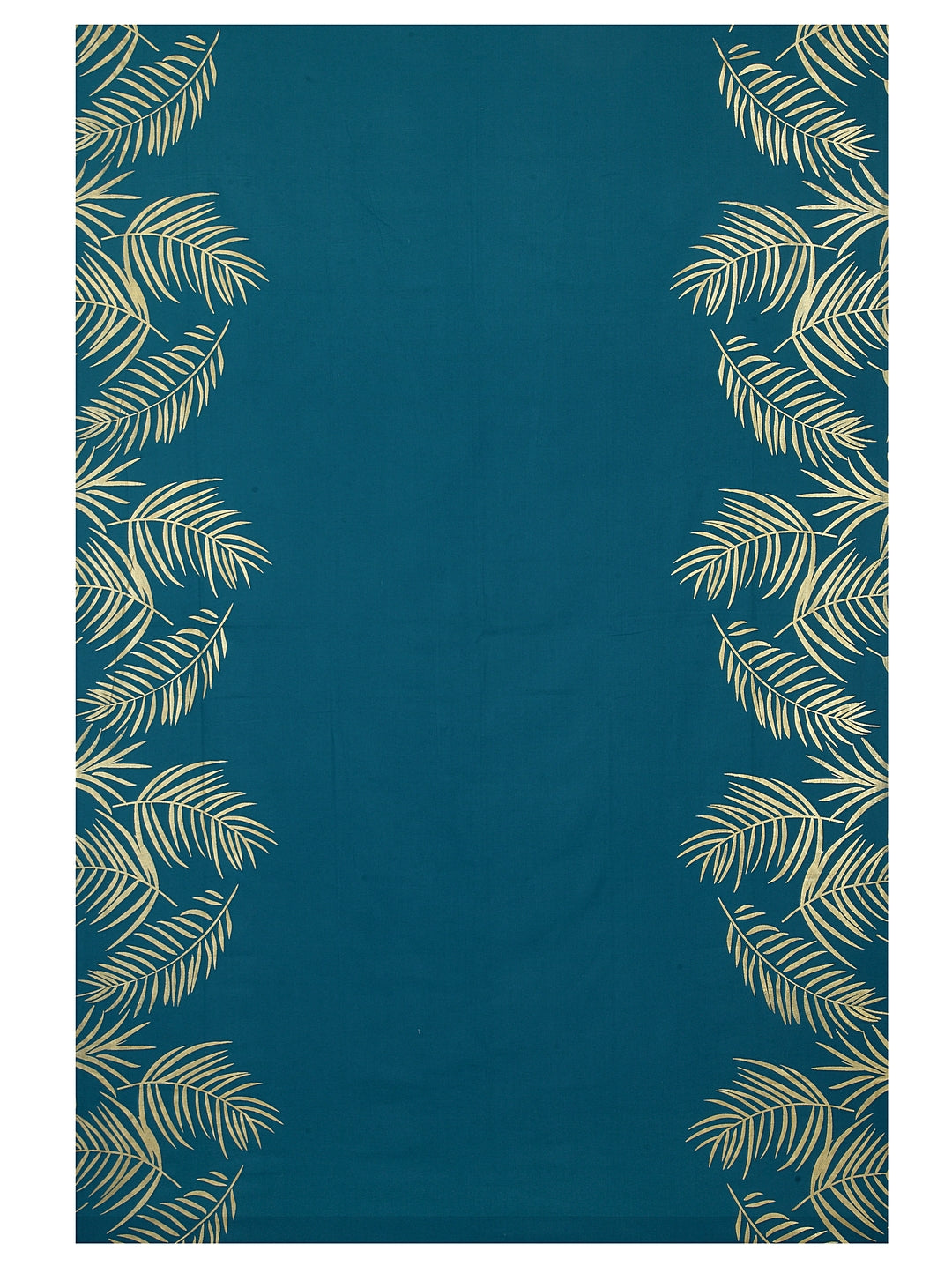 Blanc9 Gold Foil Palm Leaf Printed Table Cloth