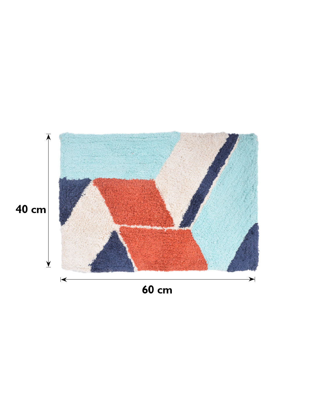Graphic Cotton Bath Mat