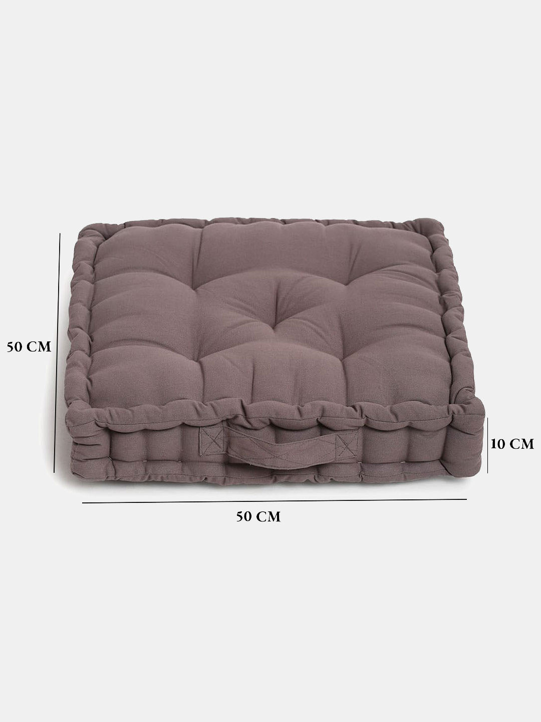 Blanc9 Set of 2 Maroon & Grey Matlas Floor Cushion