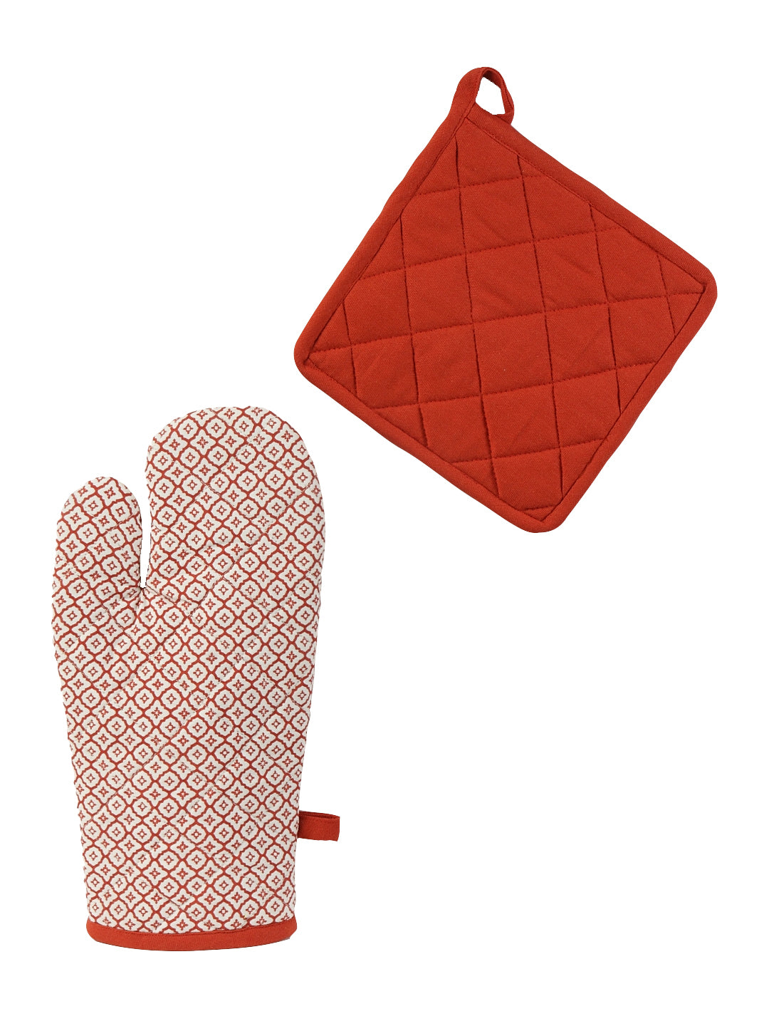 Blanc9 Cooking with Love- Set of Oven Mitt & Pot Holder