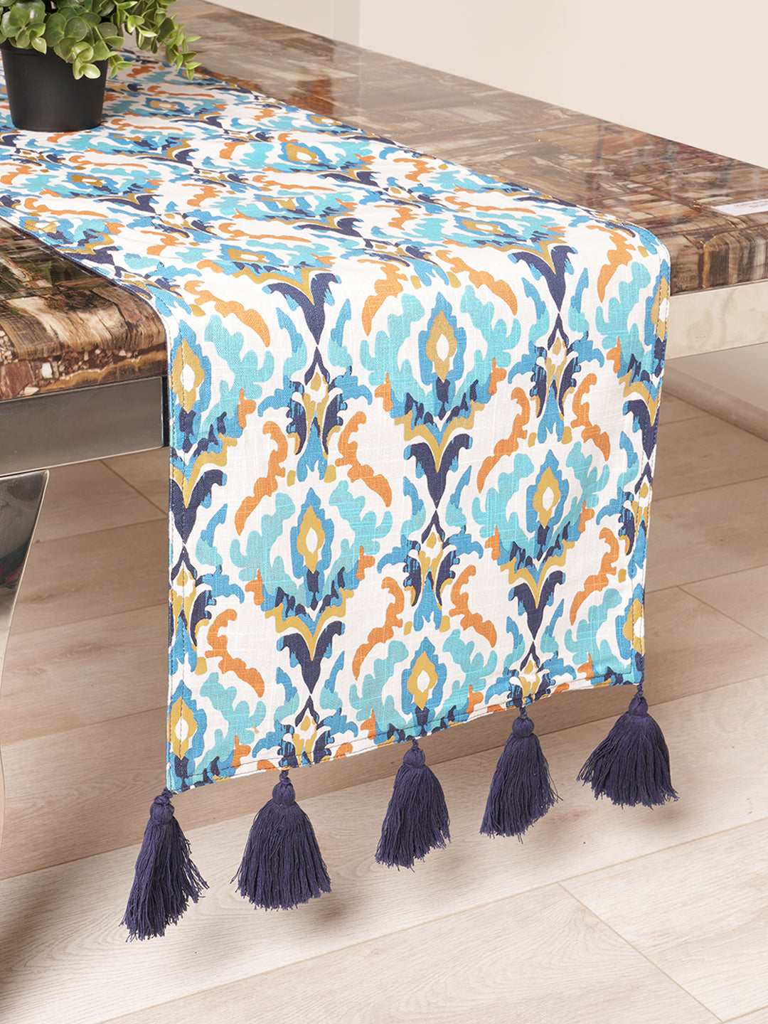 Aprajita Cotton Printed 4/6 Seater Table Runner