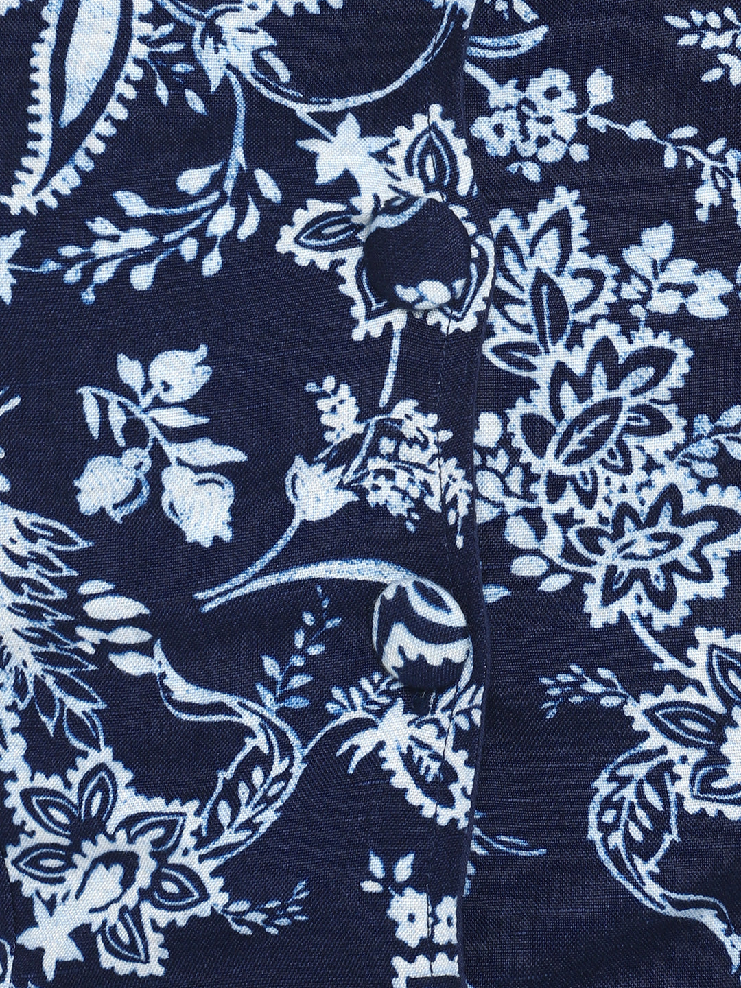 Blanc9 Floral Printed Waistcoat Top & Pants Coord Set