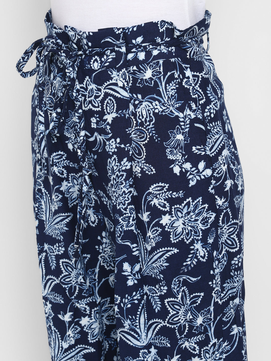 Floral Printed Waistcoat Top &amp; Pants Coord Set