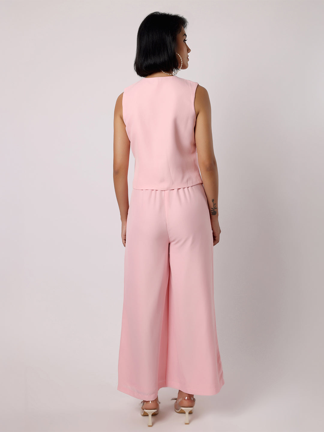 BLANC96PinkWaistcoatWithTrouser