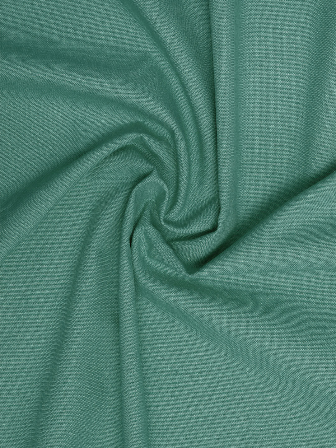 Set Of 2 Green 7Ft. Cotton Curtain