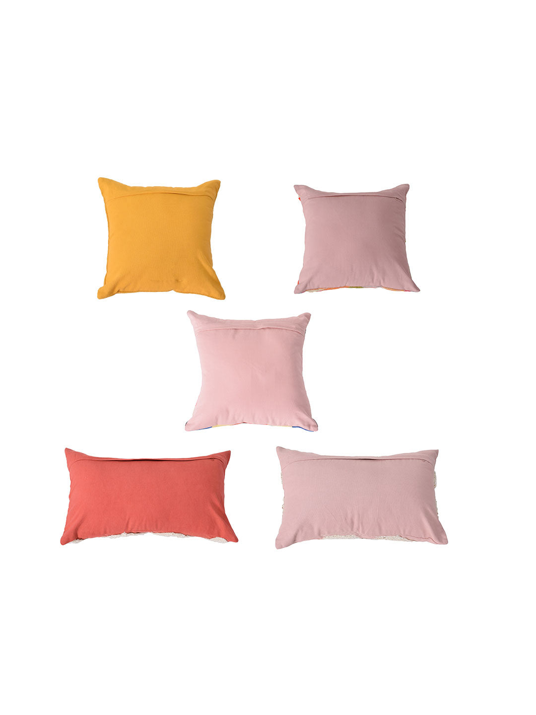 Blanc9 Set of 5 Singapore Square 40X40CM & Rectangle 30X50CM Cotton Cushion Covers