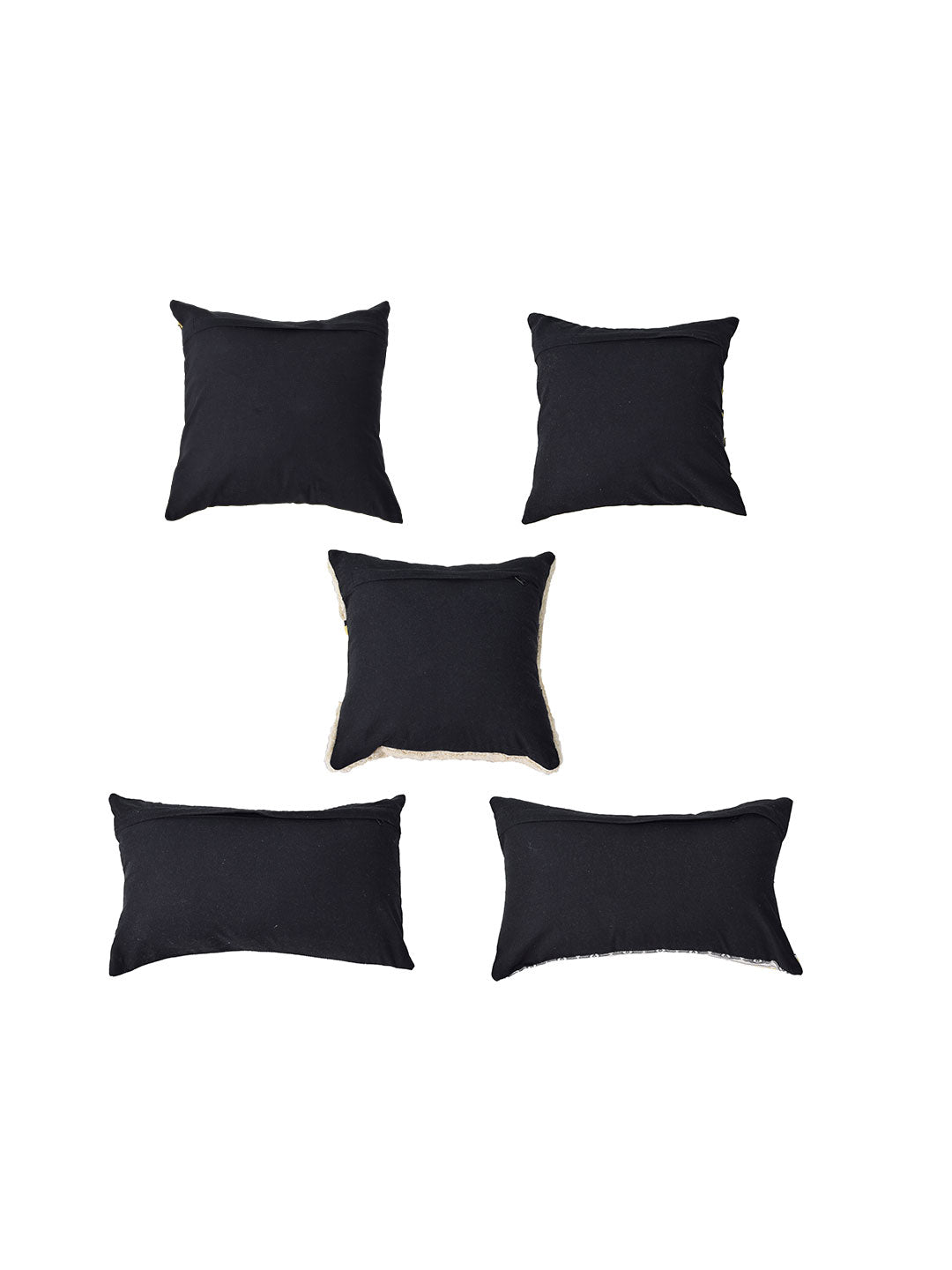 Blanc9 Set of 5 Jaisalmer Square 40X40CM & Rectangle 30X50CM Cotton Cushion Covers