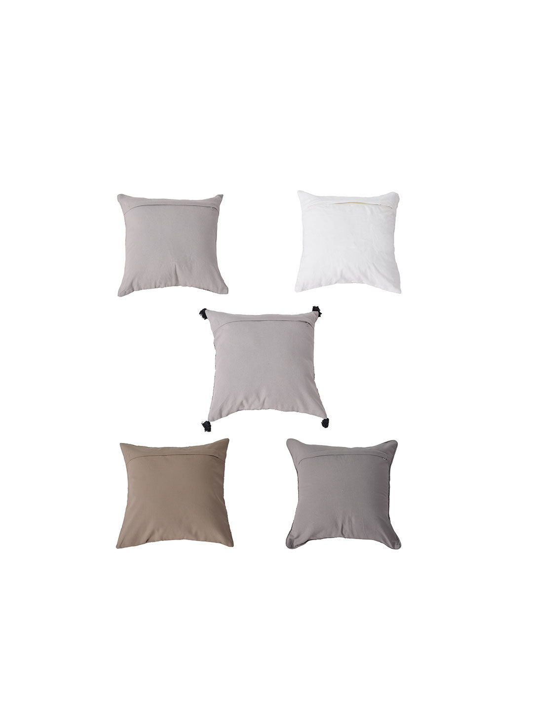Blanc9 Set of 5 Berlin Square 40X40CM & Rectangle 30X50CM Cotton Cushion Covers