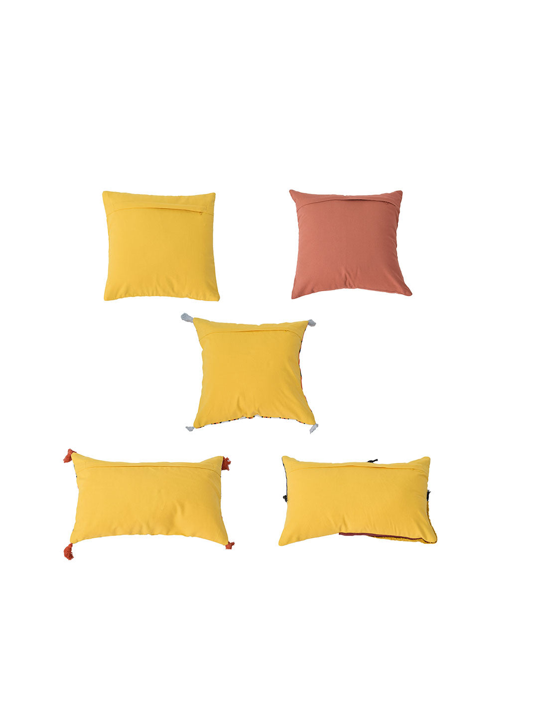 Blanc9 Set of 5 Chicago Square 40X40CM & Rectangle 30X50CM Cotton Cushion Covers