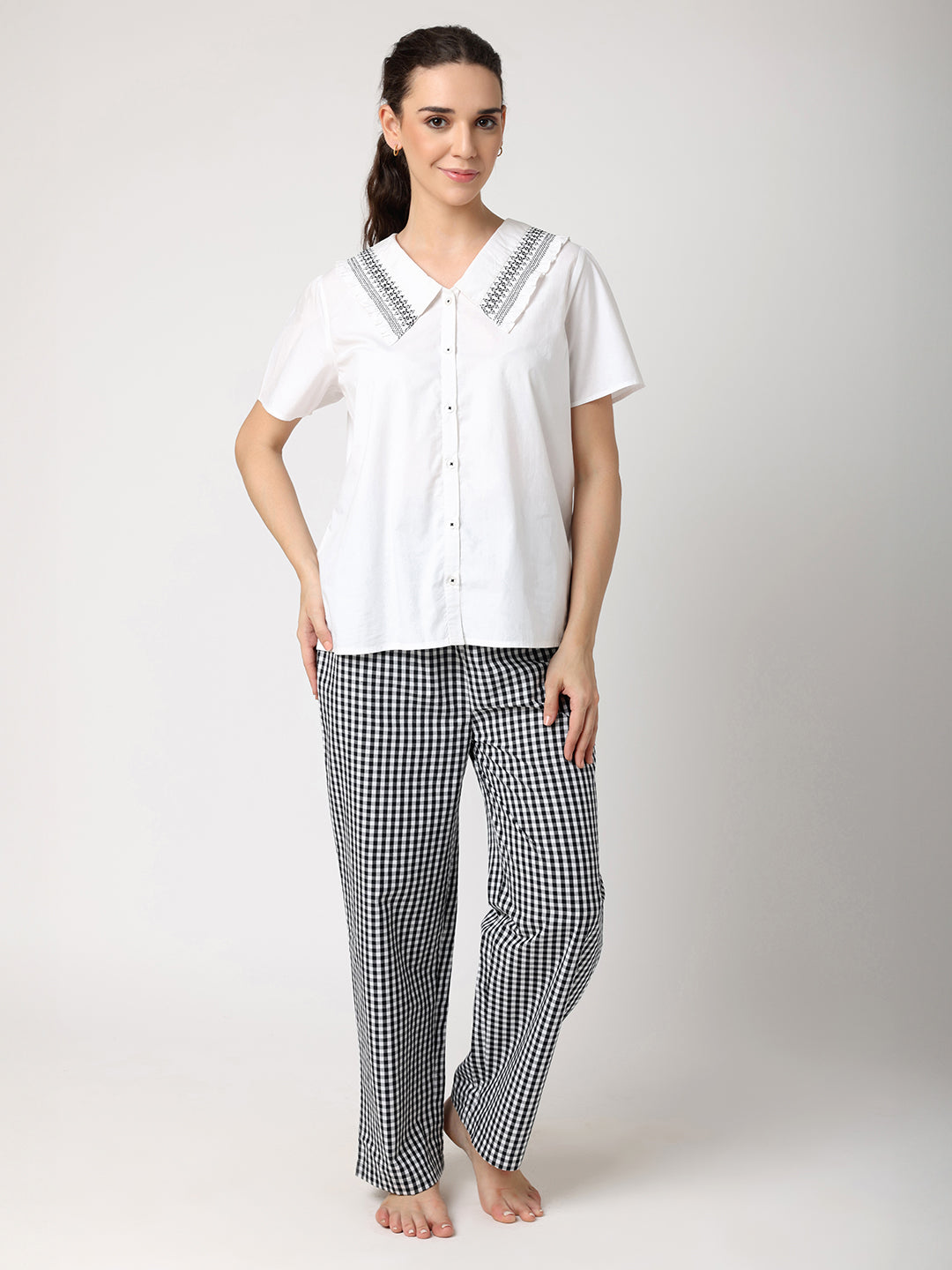 Black_WhiteCheckeredPyjamaSetWithWhiteTop-1