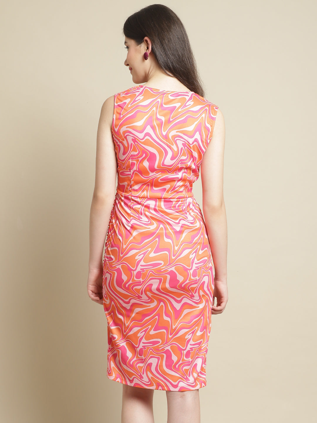 Blanc9 Abstract Multicoloured Printed Dress