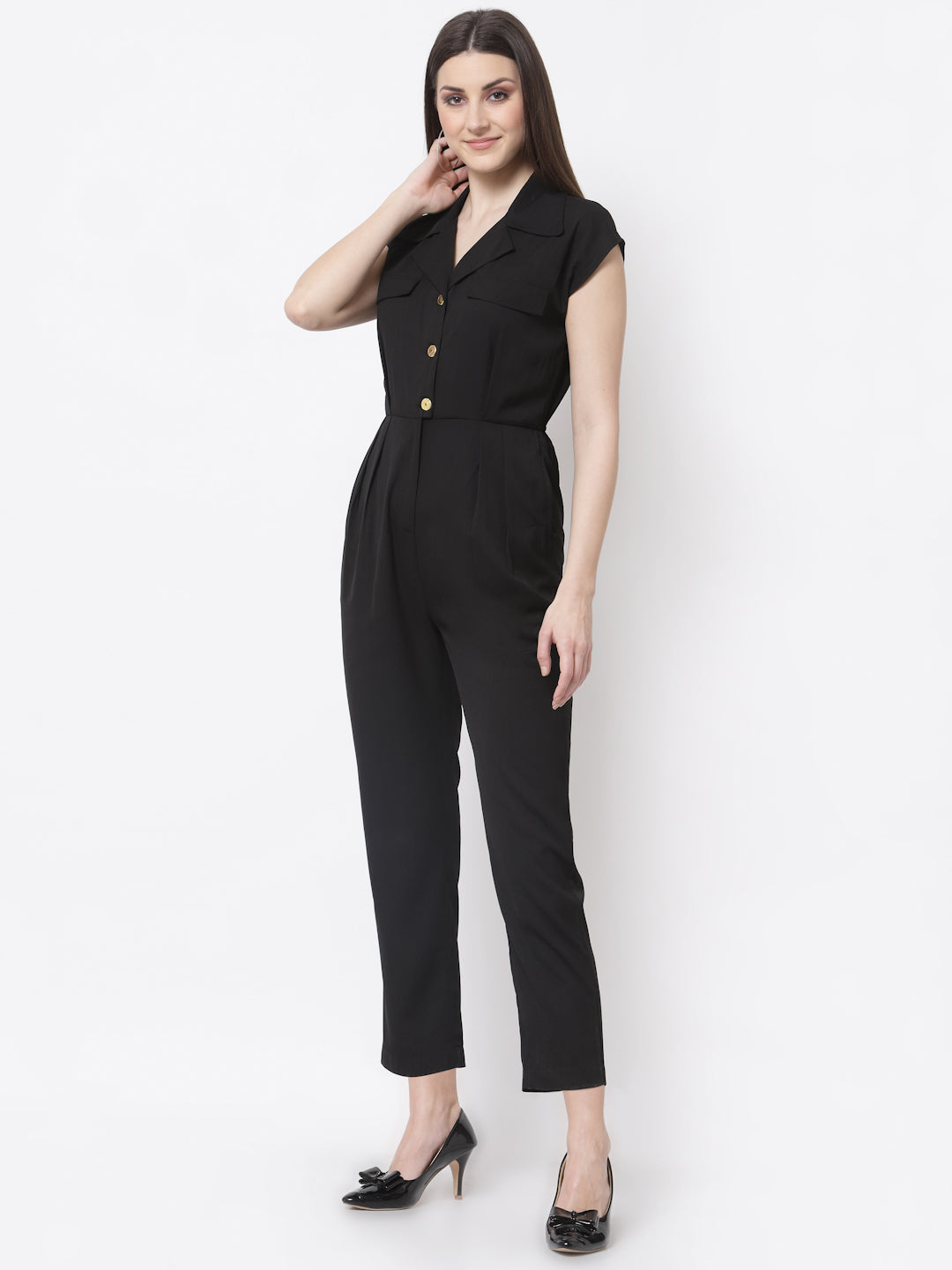 Womens black formal on sale jumpsuit