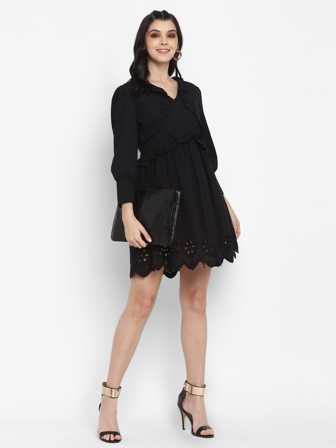 Blanc9 Black Short Dress-B9DR35