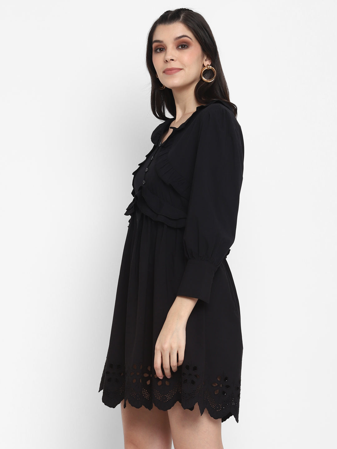 Blanc9 Black Short Dress-B9DR35