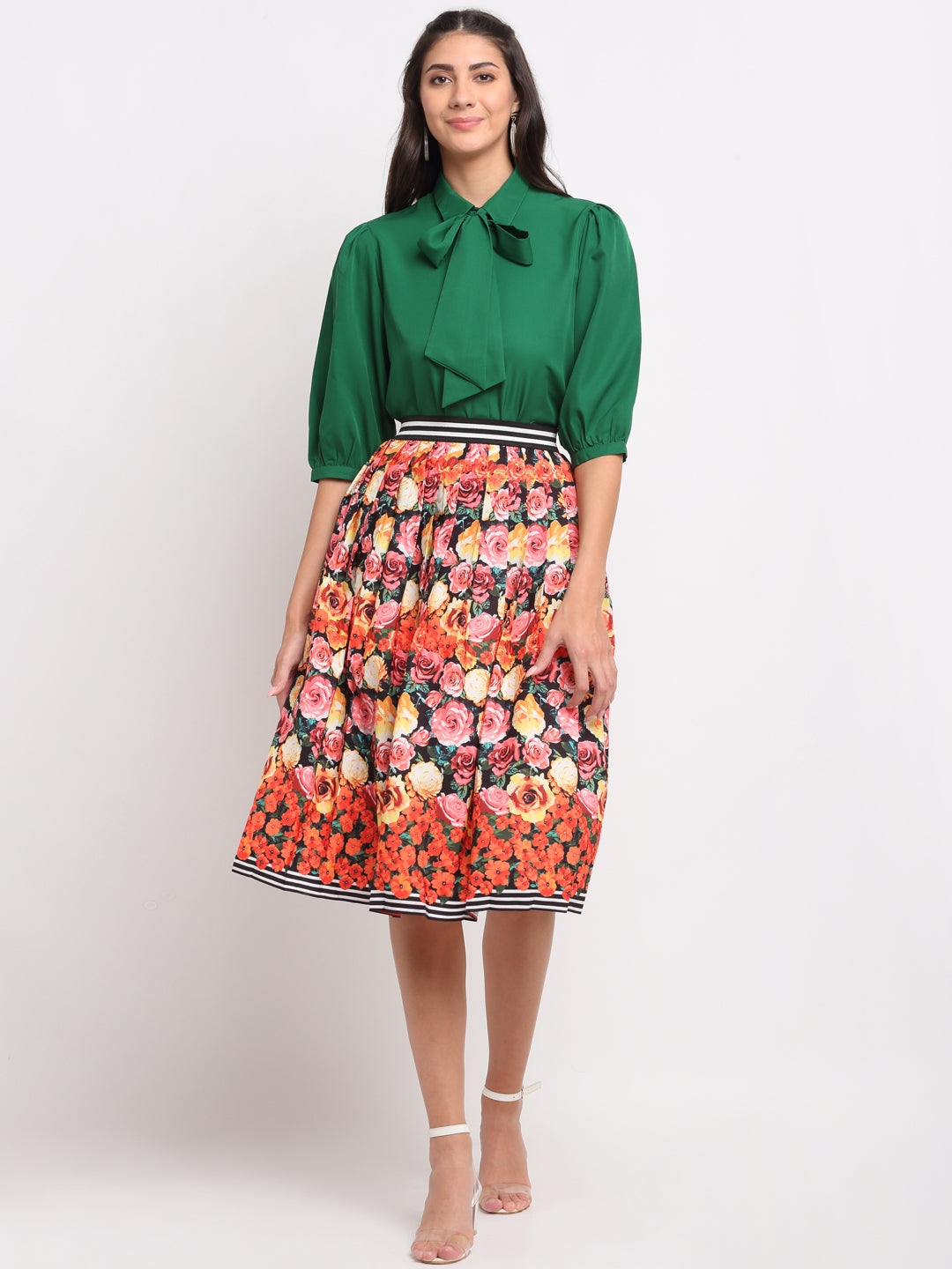 Blanc9 Blooming Dales Skirt with Shirt Set-B9ST55