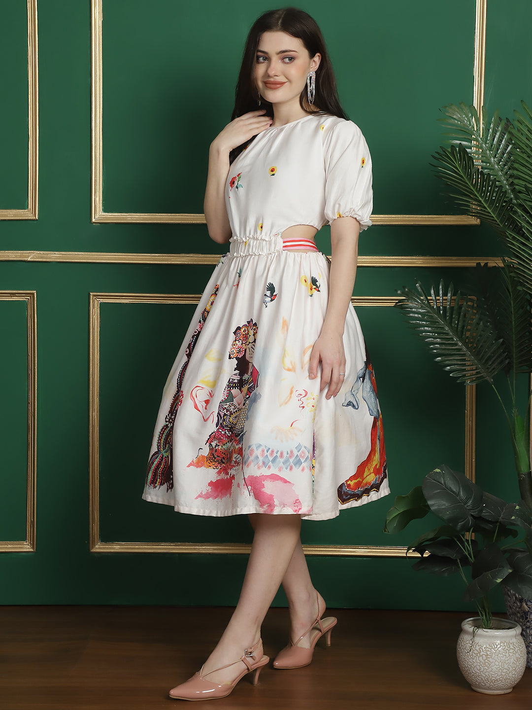 Blanc9Cut-OutBorderPrintedDress-2