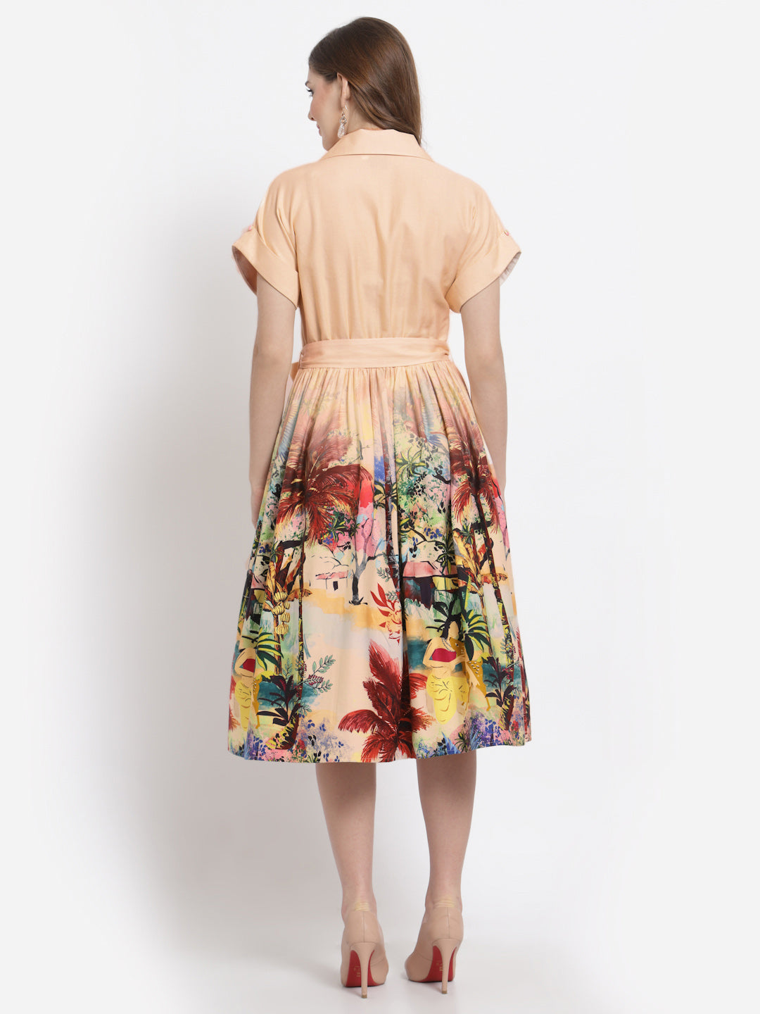 Blanc9 Graded Print Dress-B9DR107