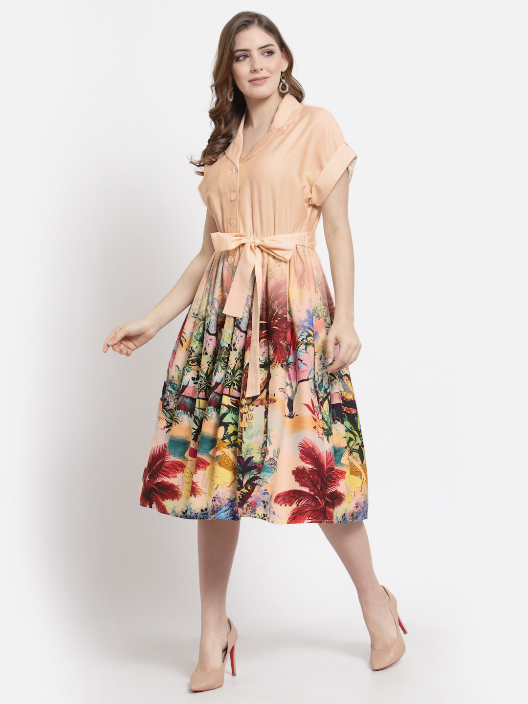 Blanc9 Graded Print Dress-B9DR107