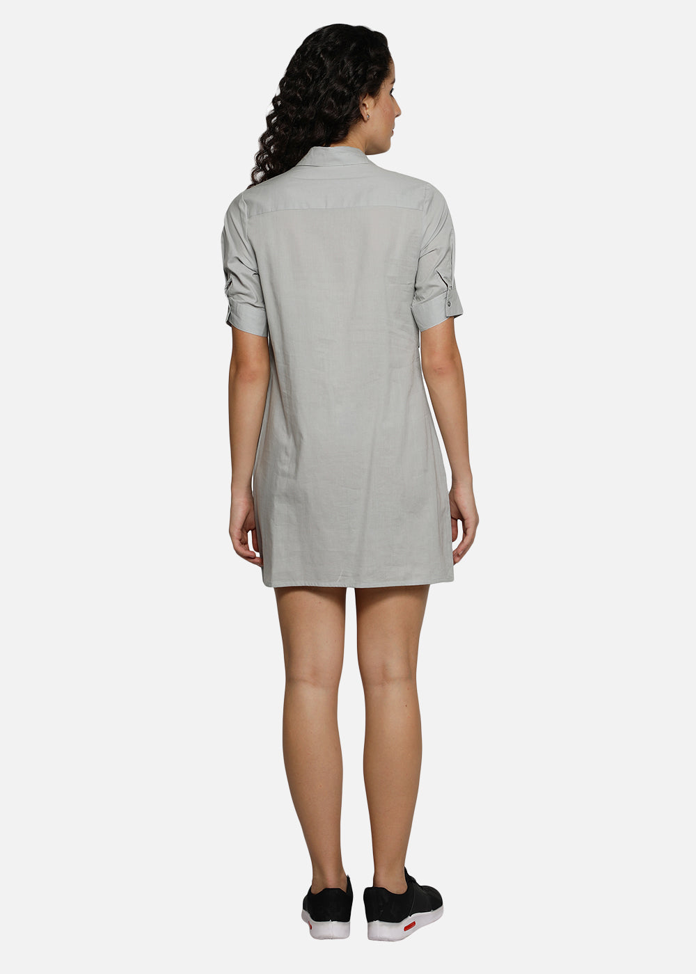 Blanc9 Grey Waistcoat Dress