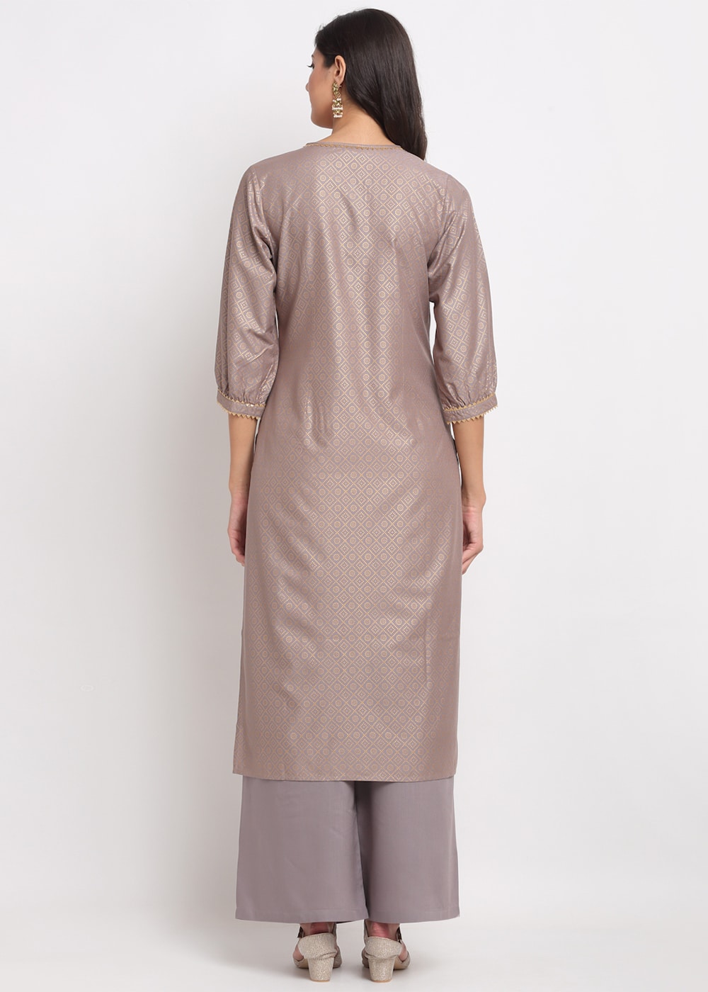 Blanc9 Grid Foil Kurti-B9FV01G